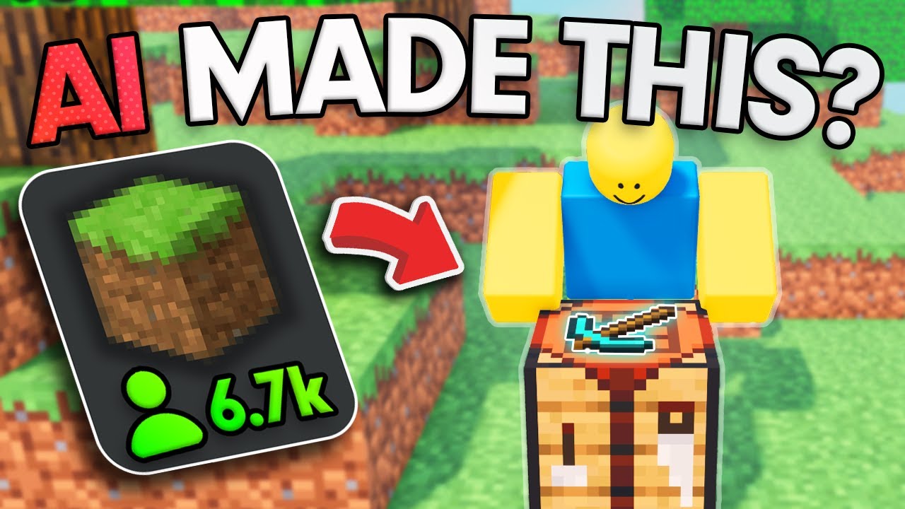 Может ли ИИ воссоздать MINECRAFT в Roblox?