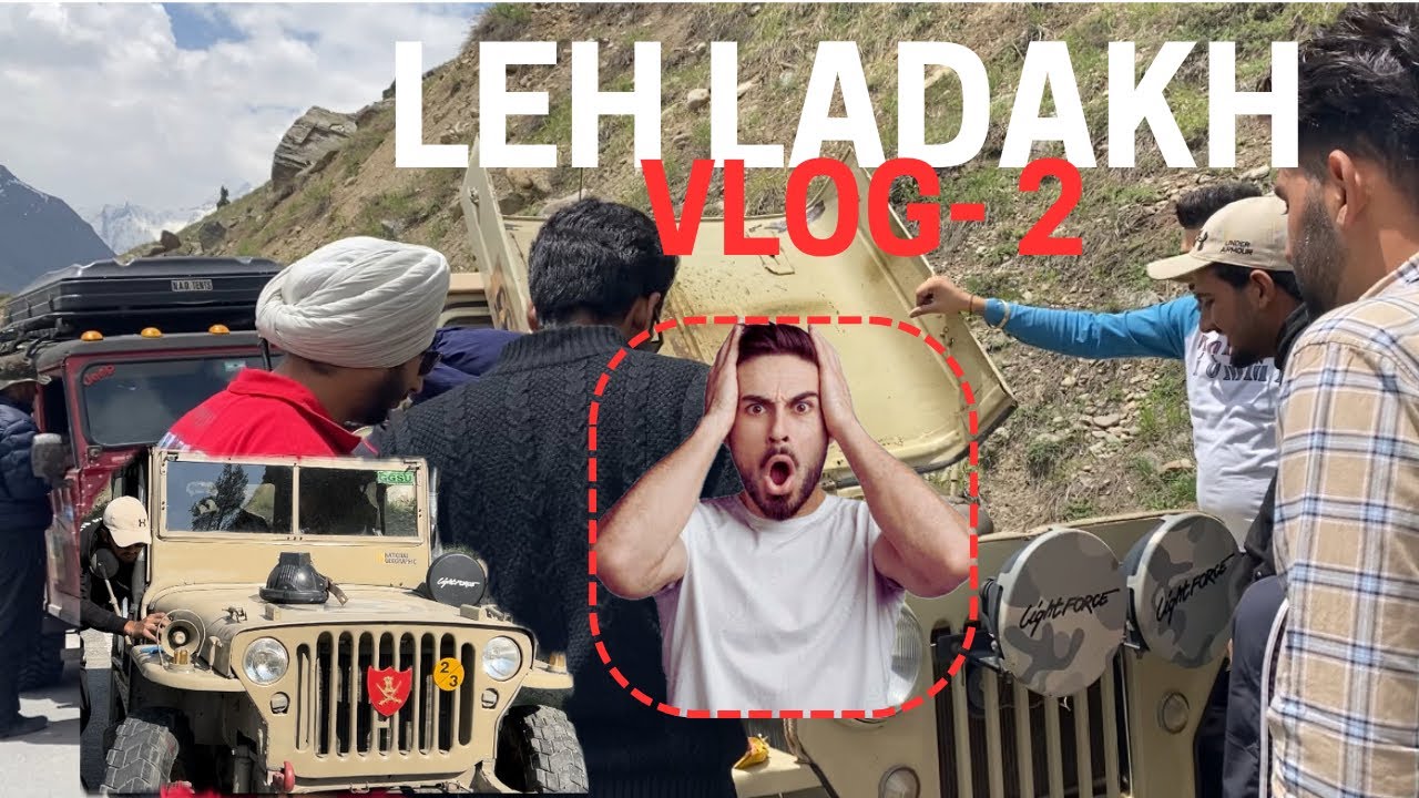 ਲੇਹ ਦੇ ਰਾਹ ਪੁਲਿਸ ਨੇ ਰੋਕੇ || police stop on Leh road || Leh Ladakh jeep road trip 2024
