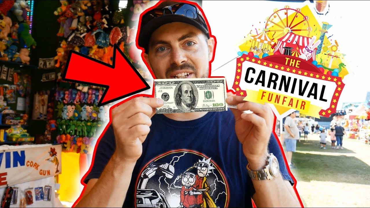 $$ 100 Dollars Carnival Game Win!!! ArcadeJackpotPro