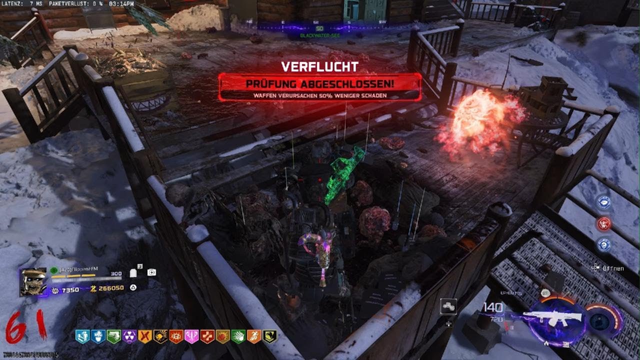 CoD BO7 Zombies Verflucht Stufe 2 Blutphiolen Relikt Welle 61