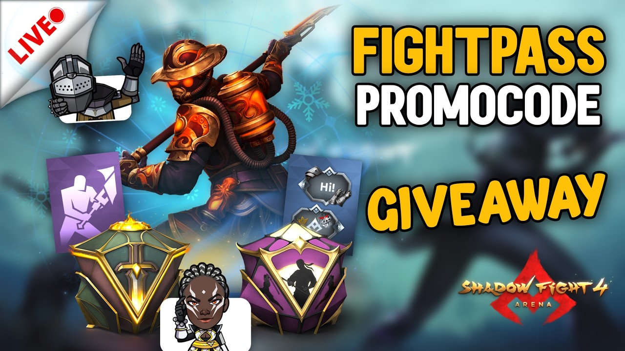 Free Fight Pass Promocode Giveaway 🎉🔥 | Shadow Fight 4 Live