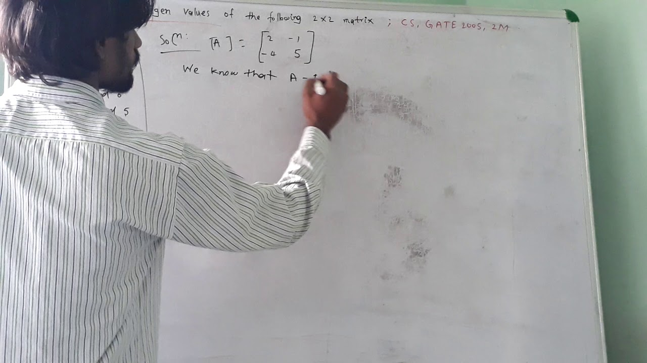 Eigen vector example 4 ;CS,Gate 2005,2M