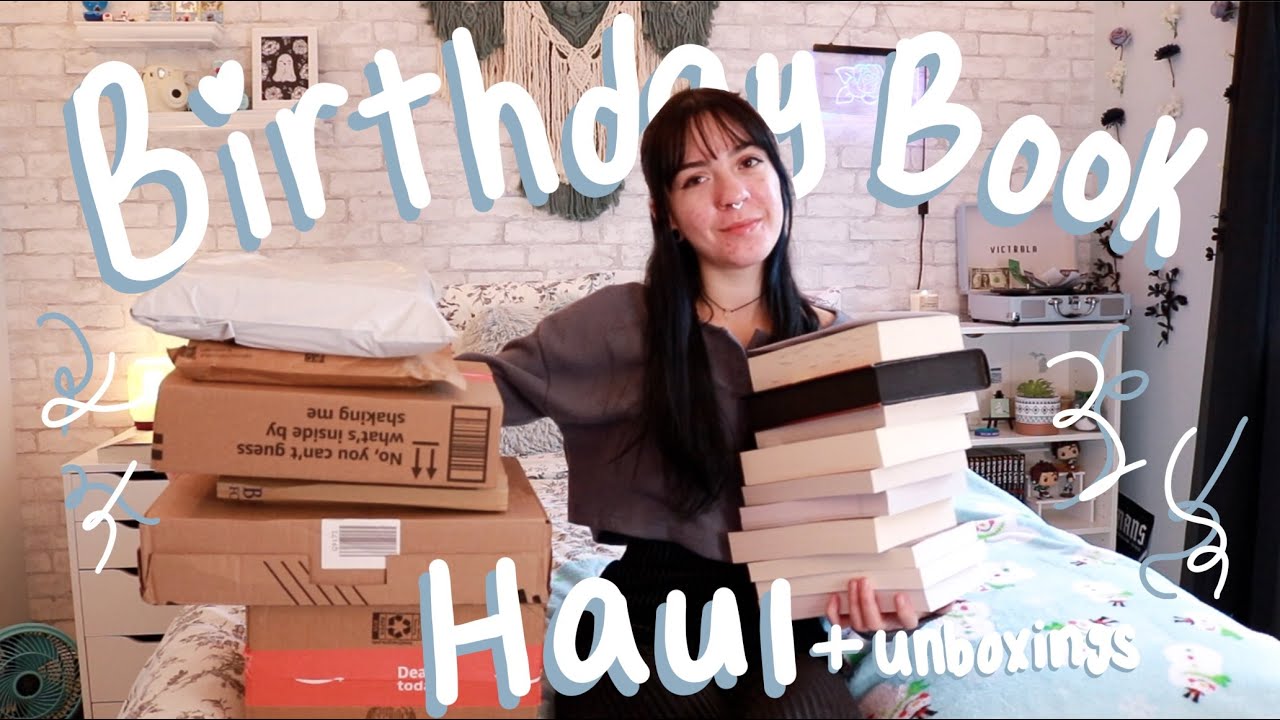 25 books for my 25th birthday 🎉♡ huge book haul + unboxing