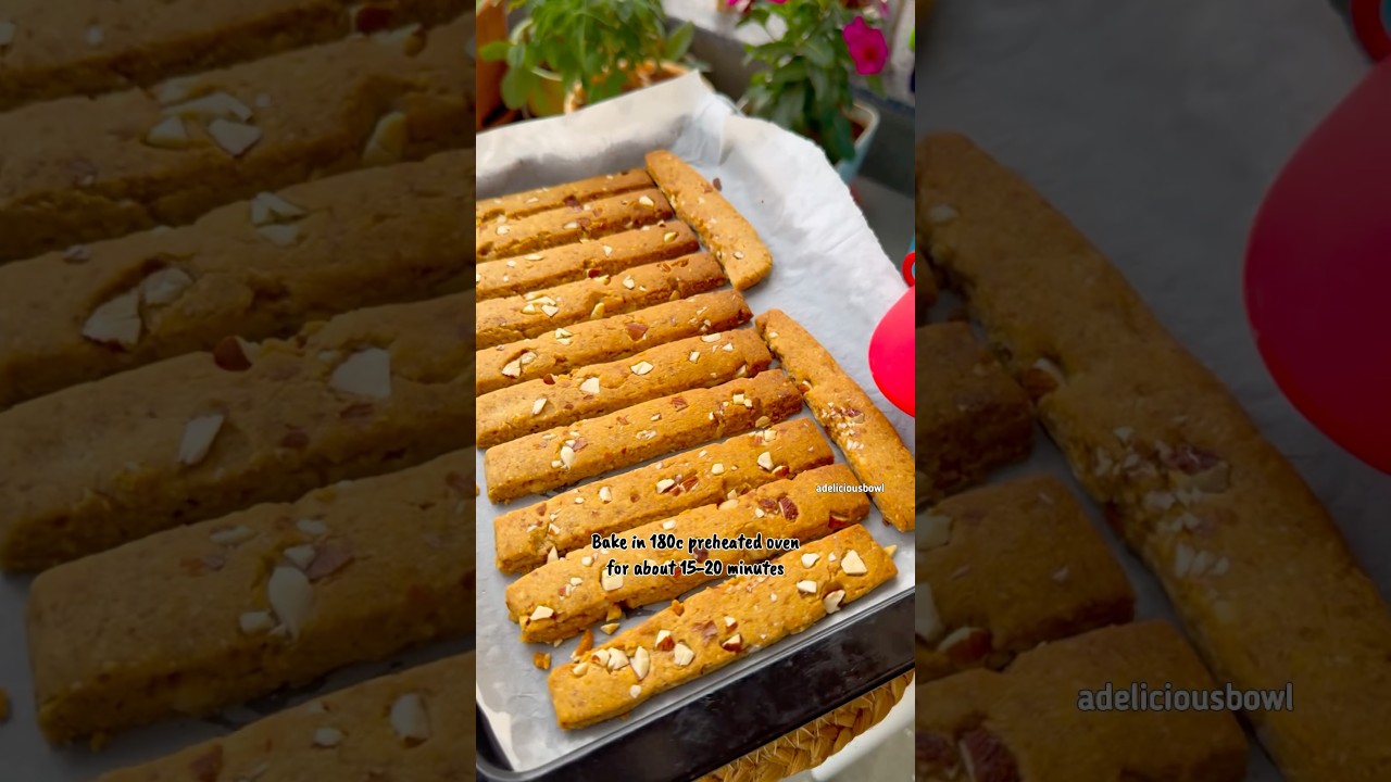 So Easy To Make - Almond Cookie Sticks #cookie #almondcookies #homemadecookies