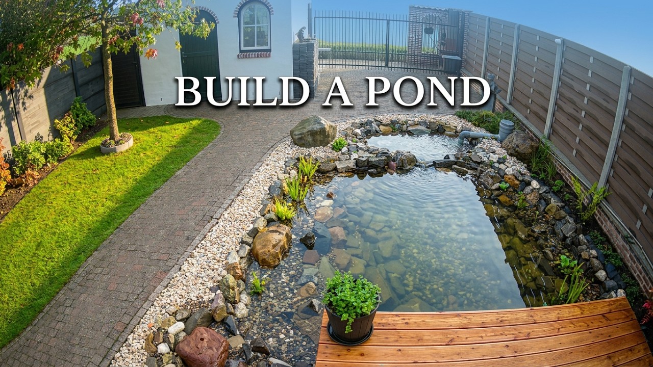 How to build a pond from start to finish ?