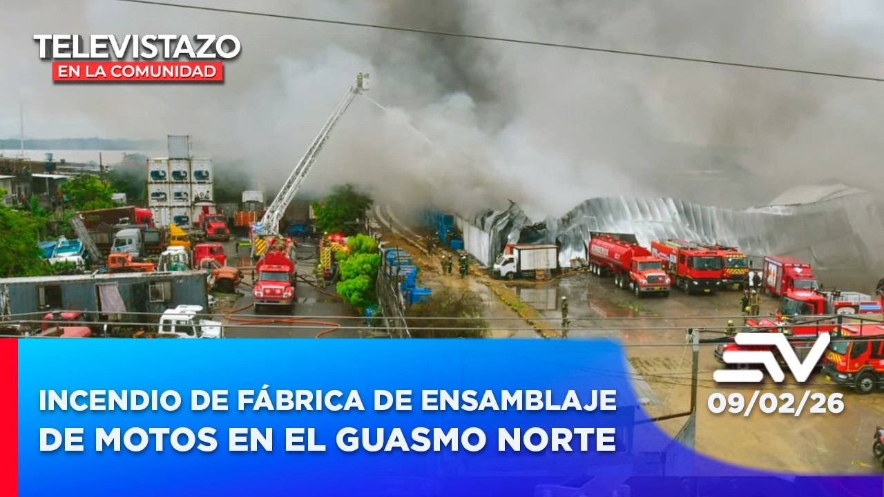 Incendio de f&aacute;brica de ensamblaje de motos en el Guasmo Norte | Televistazo Comunidad Guayaquil