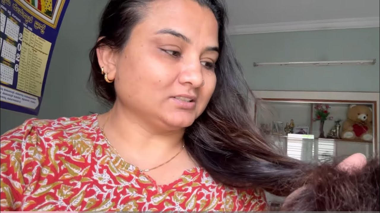 Bohat kharab hogaye hai mere hair 4 saal se salon nahi gayi hu | #womenlife #inindia #simple #best 