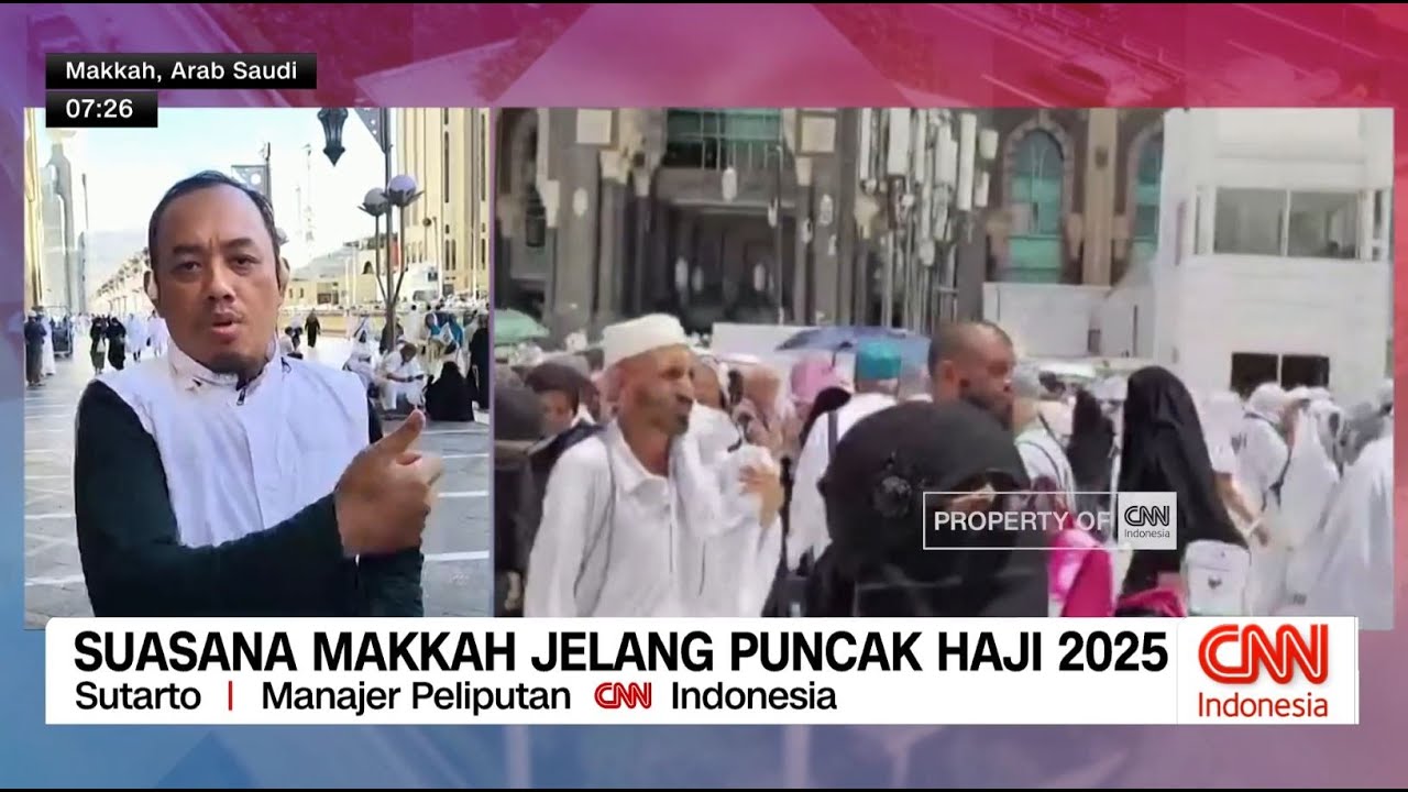 Suasana Makkah Jelang Puncak Haji 2025