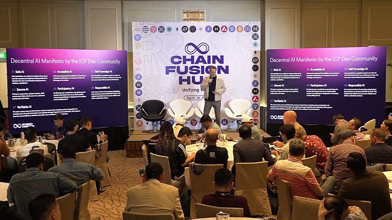 Introduction to #ICP AI onchain -  AI 2049: Chain Reaction at #Token2049