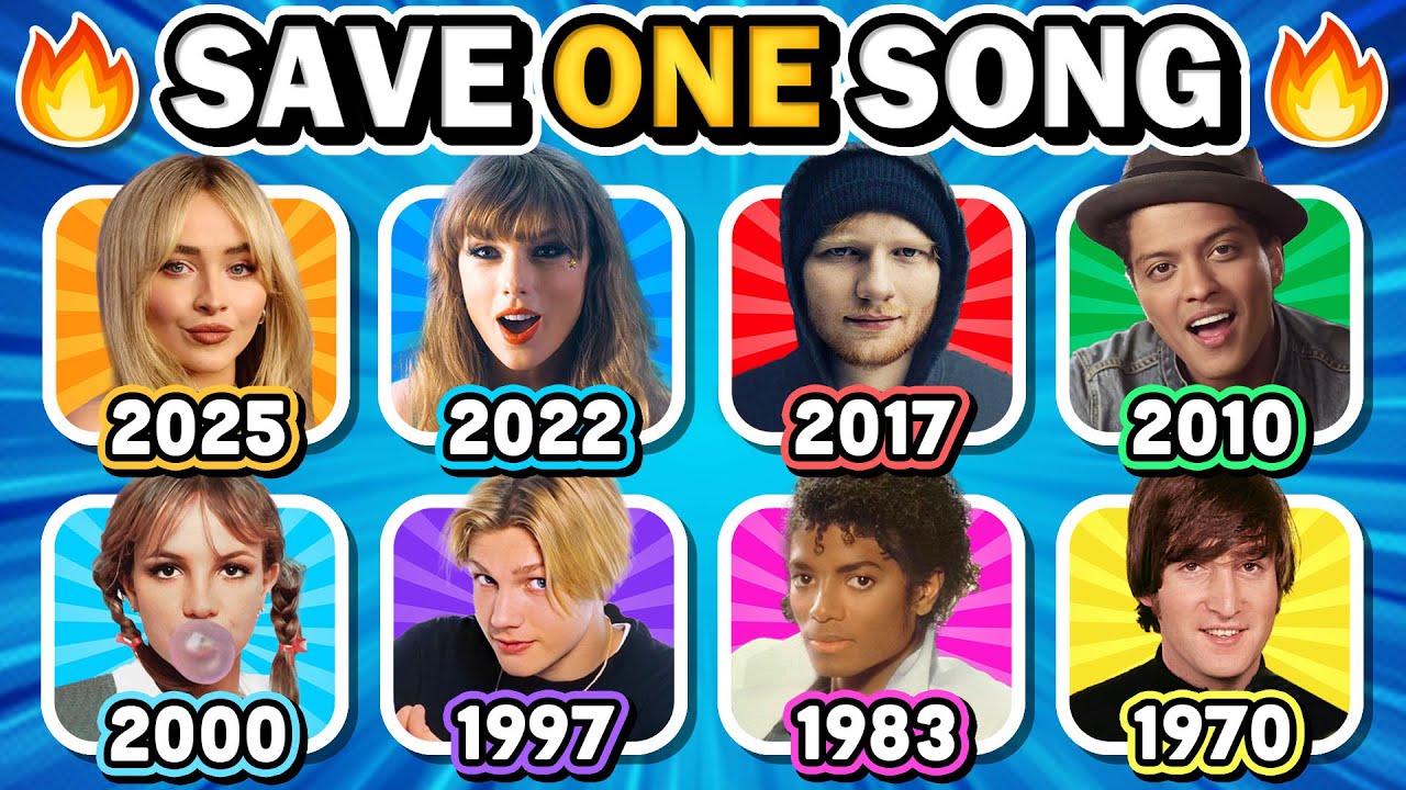 Сохраняйте одну песню в год ⭐️🎶 6 самых популярных песен каждого года 1970–2025 | Музыкальная вик...