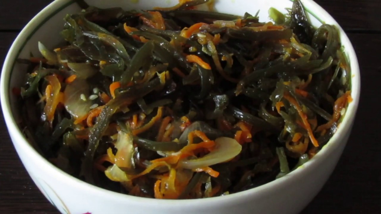 Корейская кухня: Салат из морской капусты по корейски