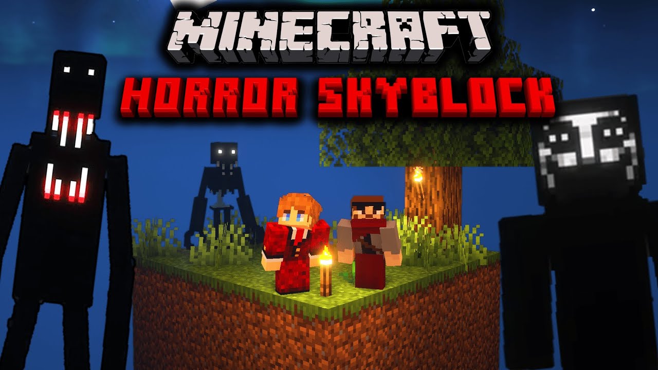 So We Added HORROR MODS To Our SKYBLOCK World... IT WAS A BAD IDEA...