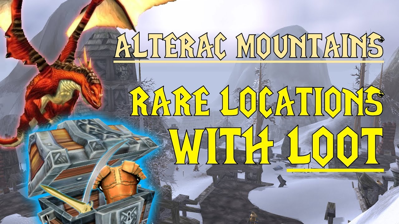 WoW Classic - Rare Mob Locations + UNIQUE LOOT - Alterac Mountains