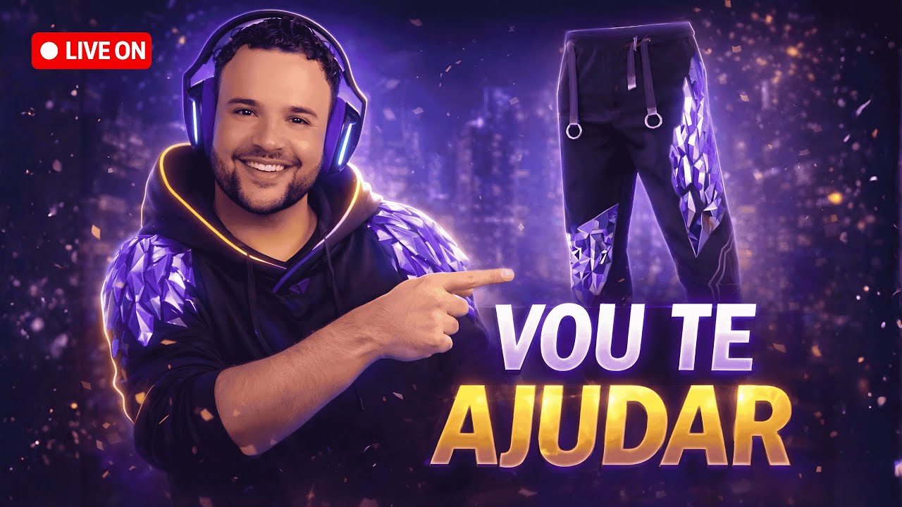 🔴VOU TE AJUDAR🔥​FREE FIRE AO VIVO👽FLUXO_CHICAO💜