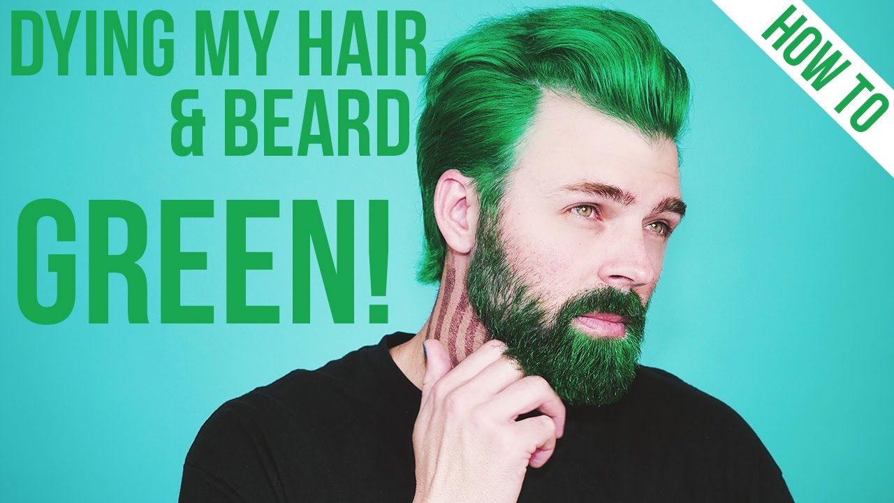Dying My Hair & Beard Green using Arctic Fox Hair Color | TheRyanMorgan