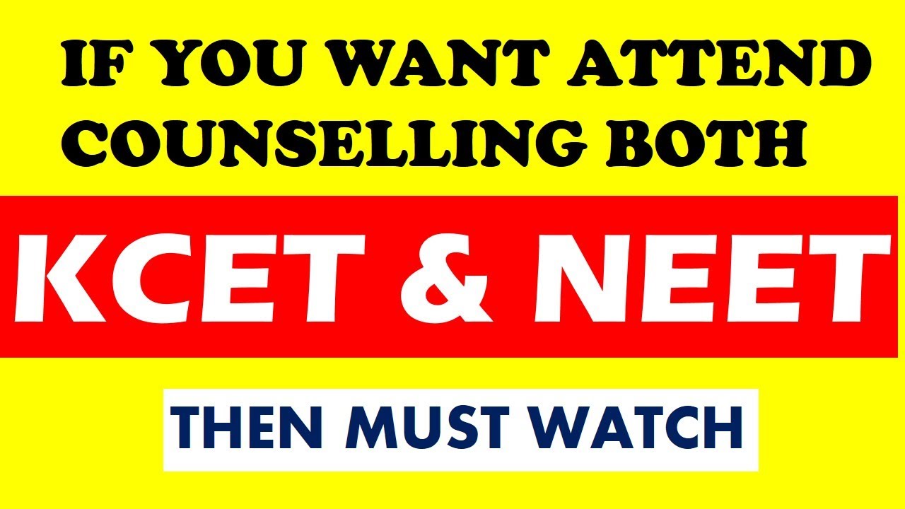 If you want participate both KCET AND NEET 2019 | must watch this video