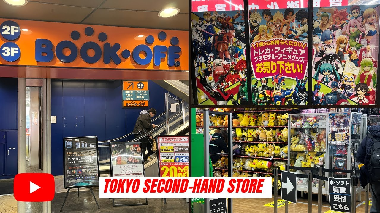Visiting a BOOK OFF store in Tokyo JAPAN