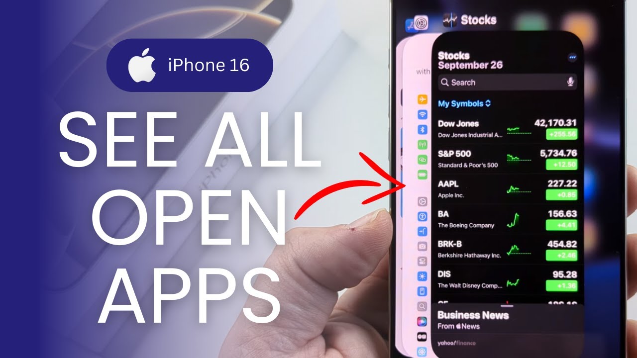 iPhone 16: как увидеть все открытые приложения и закрыть их!
