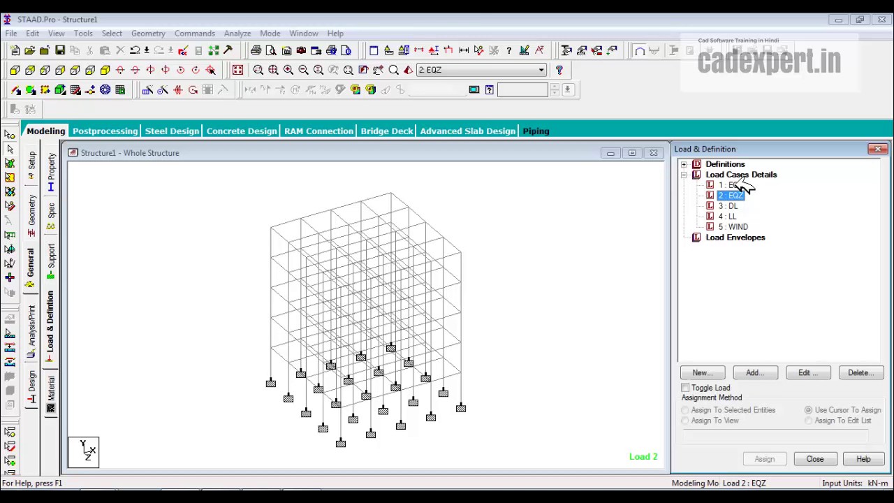 staad pro v8i tutorials