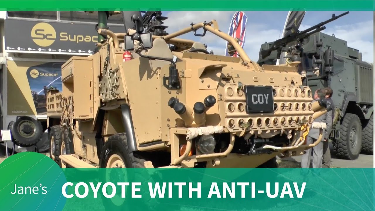 Supacat's HMT 600 Coyote with AUDS (Anti-UAV Defence System) - (DVD 2018)