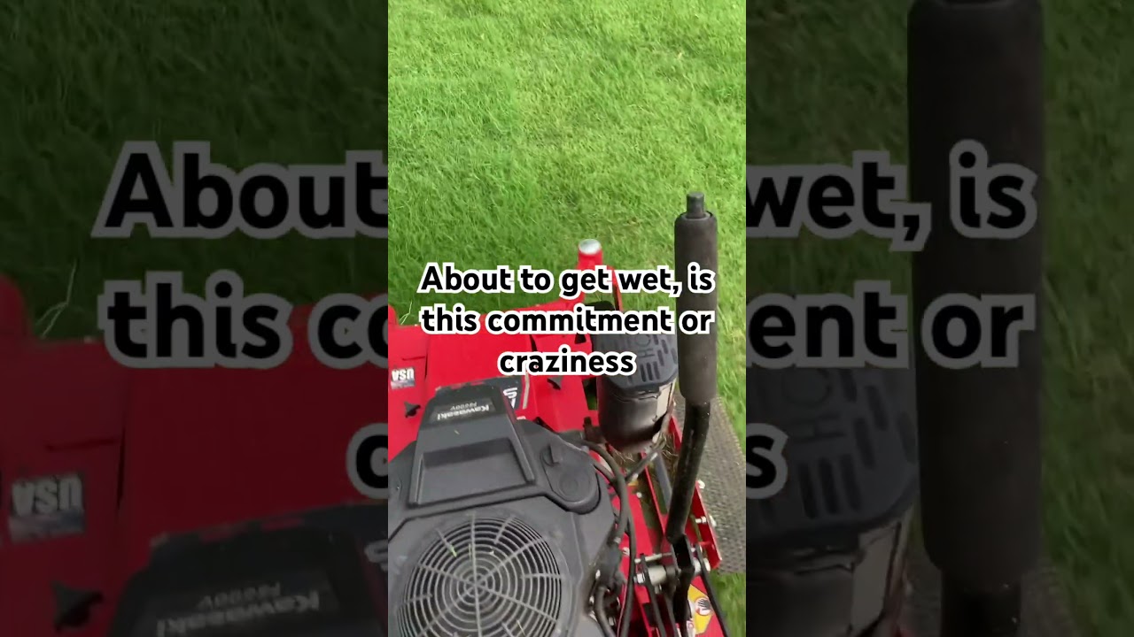 The #rain is coming #rainyday #dontlaughitspaidfor #mower #viral #mowtime #lawn #2024