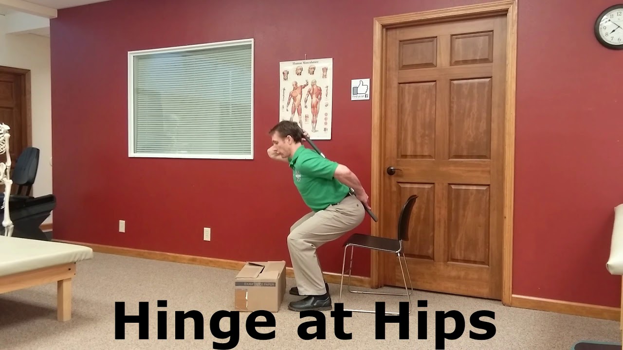 How To Pick Things Up Without Hurting Your Back - Hip Hinge
