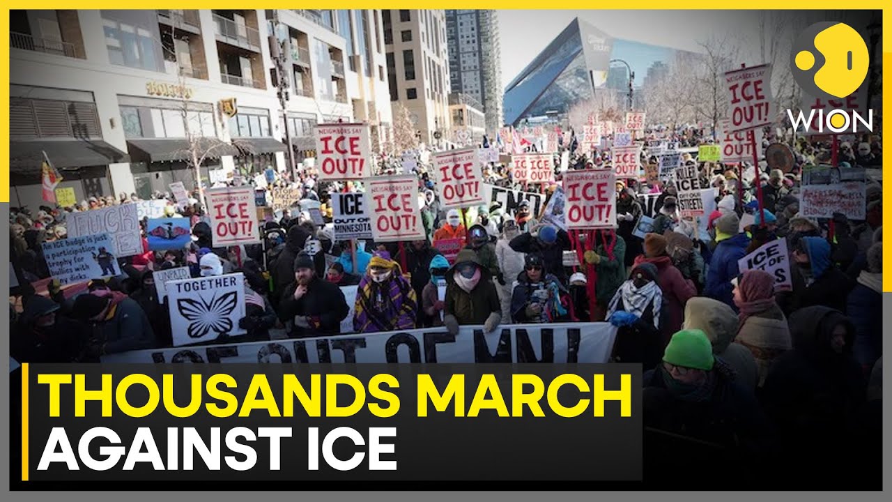 Minnesota Immigration Crackdown: Thousand Brave Sub Zero Weather to Protest Against Ice | WION NEWS