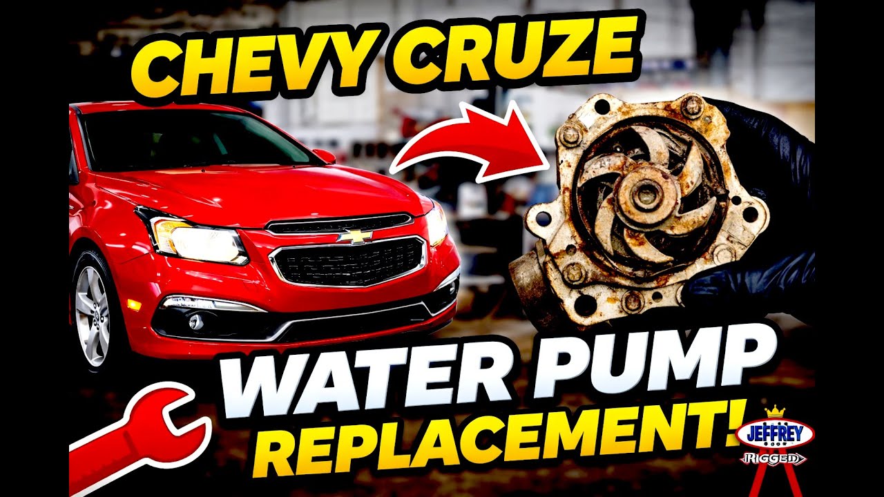 Утечка охлаждающей жидкости на Chevrolet Cruze? Замена водяного насоса.