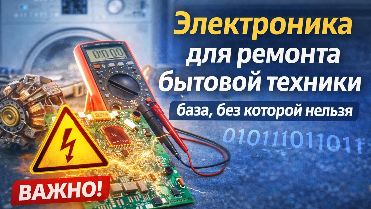 🔥 Электроника для ремонта бытовой техники: база, без которой нельзя