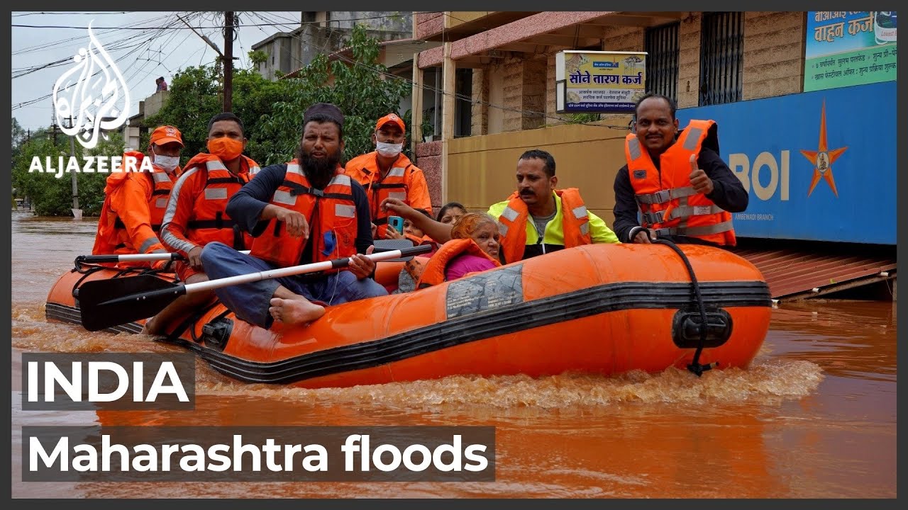India floods: Rescue efforts continue as more rain expected in Maharashtra
