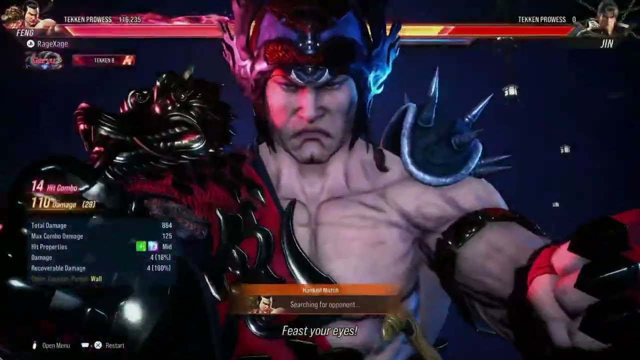 Tekken 8 Feng Wei Wall/Wall Break Combos