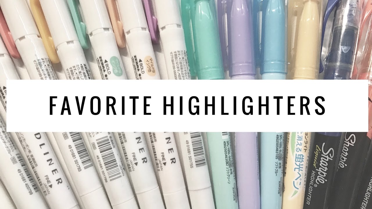 Battle of the Highlighters (Mildliners, Muji, etc) | Stationery Favorites 2016