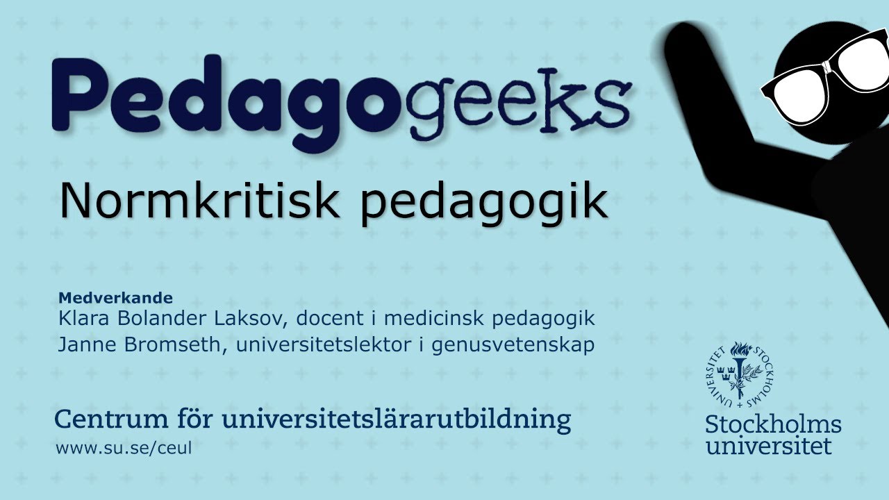 Pedagogeeks: Normkritisk pedagogik