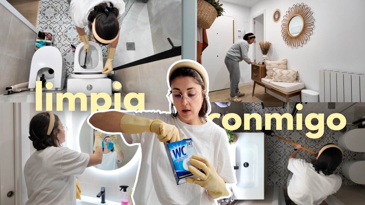 daily vlog | 🧼🚽 ¿cómo LIMPIO EL BAÑO? | COMPRA grande Mercadona | clase de BOOTY 🍑