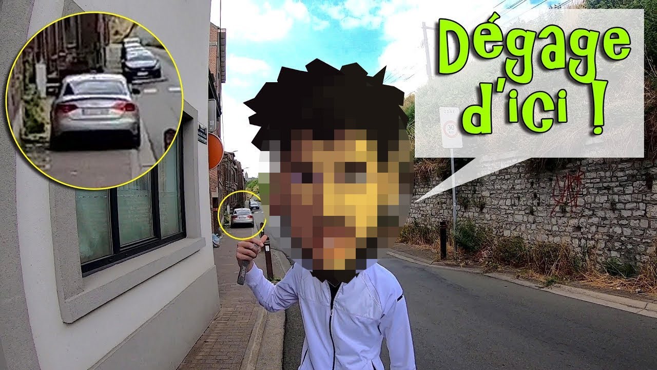 Encore un kéké qui ne supporte pas que ce cycliste lui rappel qu'un trottoir, c'est pour les piétons