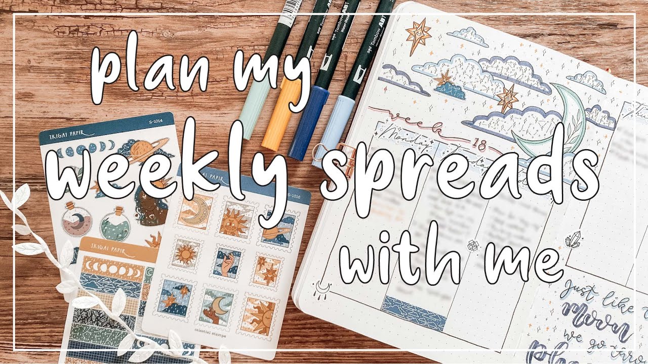 May 2021 Plan With Me: weekly spreads in my bullet journal