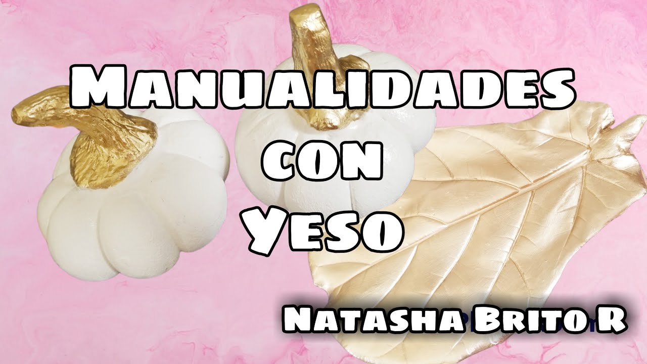 Manualidades con Yeso / Calabaza y Bandeja de Yeso / DIY Home Decor