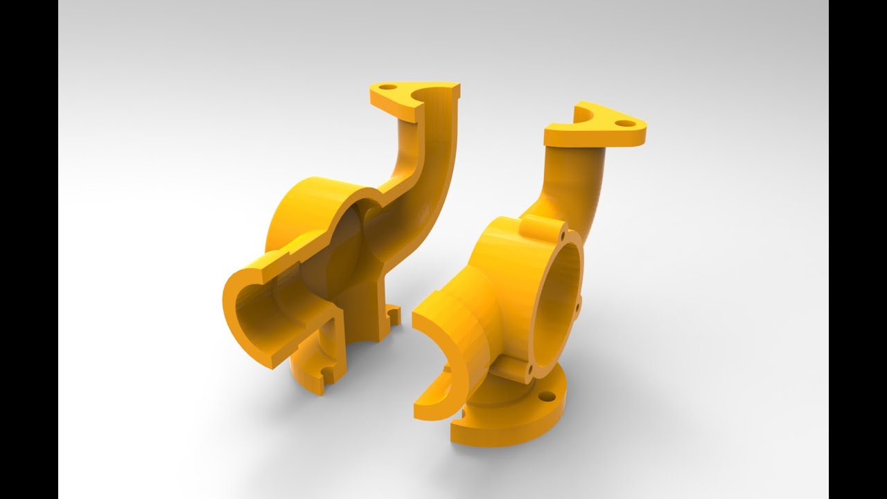 Solidworks pompa gövdesi Tasarımı