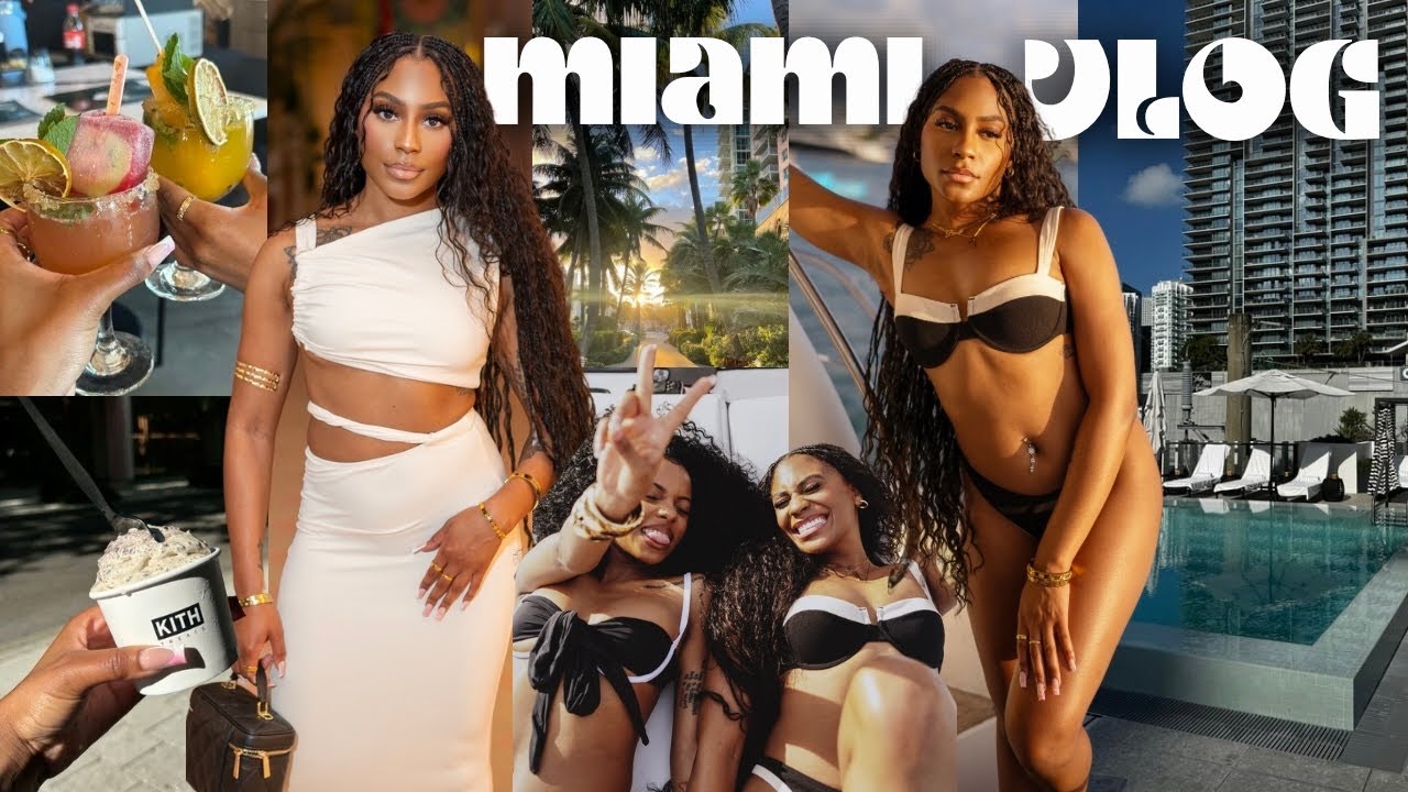 MIAMI VLOG 🌴 Yacht Day, Brunch & Poolside Vibes - Girls Trip Weekend