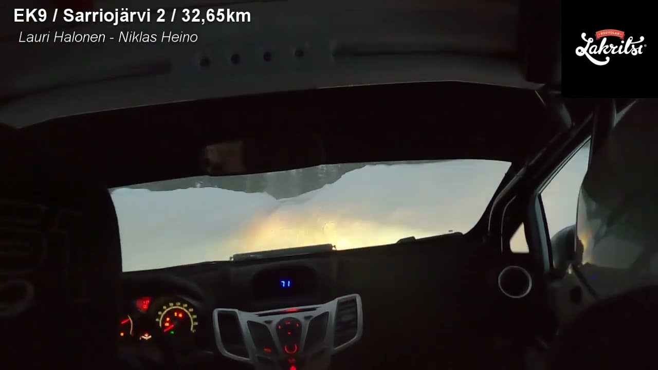 Lauri Halonen Arctic Lapland Rally 2024 SS9 Onboard