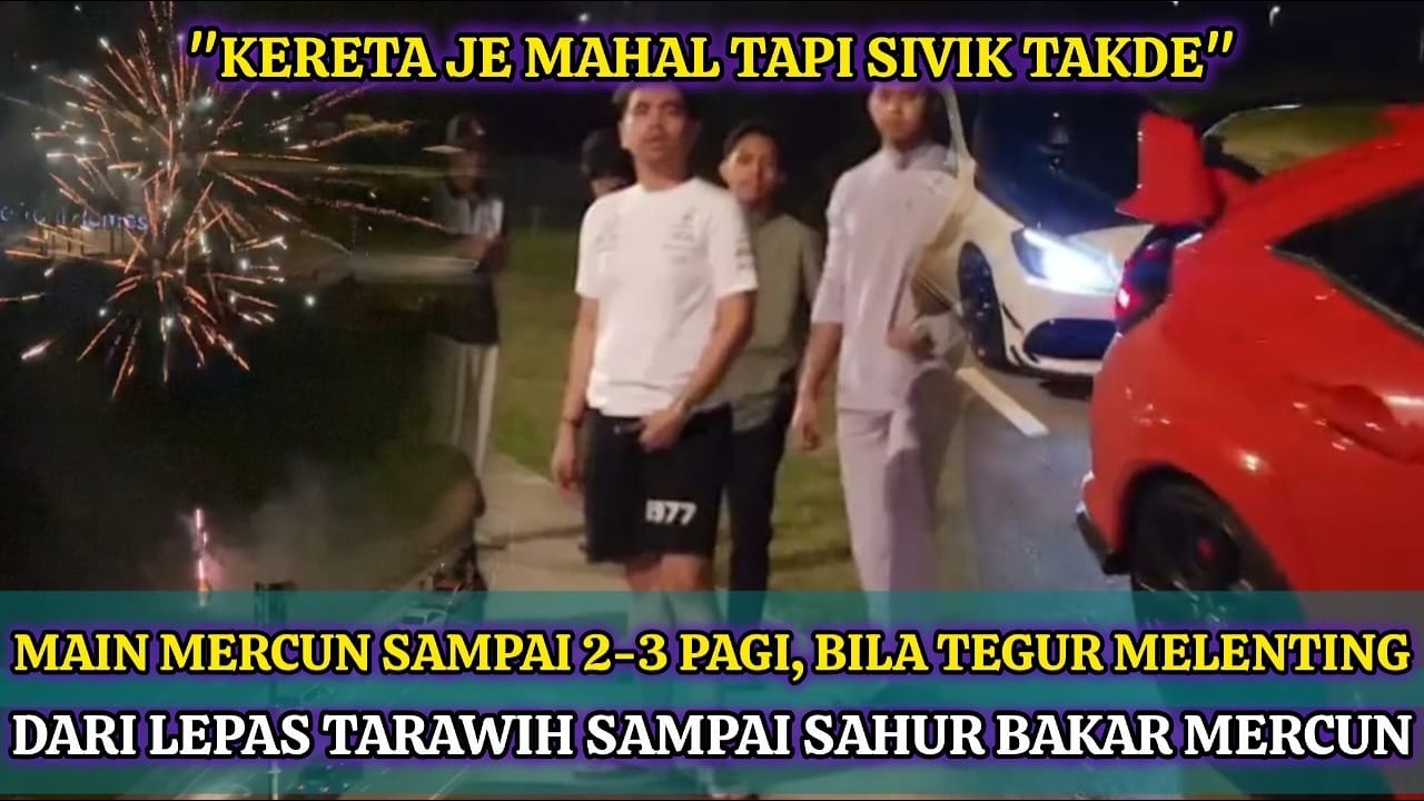 PENDUDUK BERANG GENG KERETA MEWAH MAIN MERCUN JAM 3 PAGI