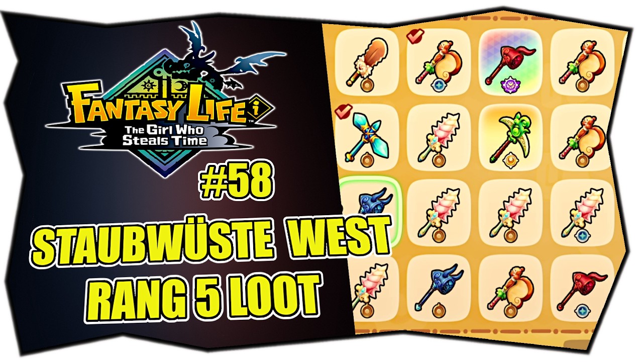 FANTASY LIFE i #58 STAUBWÜSTE WEST RANG 5 LOOT ★ Lichtmana Sonnensplitter ★ Deutsch ★ Tipps & Tricks