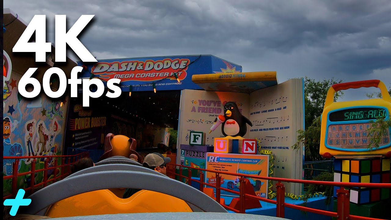 NEW Slinky Dog Dash Coaster POV - Rainy Day On-Ride [2022]