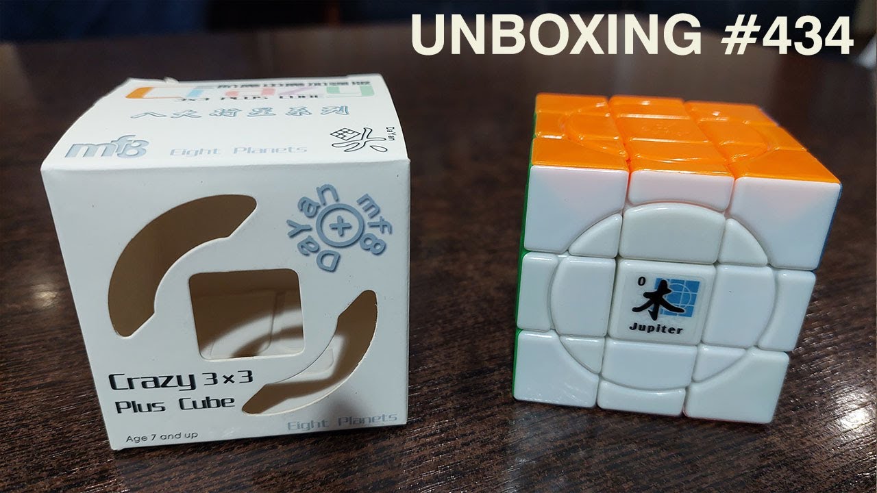 Unboxing №434 Крейзи 3х3 Юпитер | MF8 & DaYan Crazy 3x3 Plus Cube Jupiter
