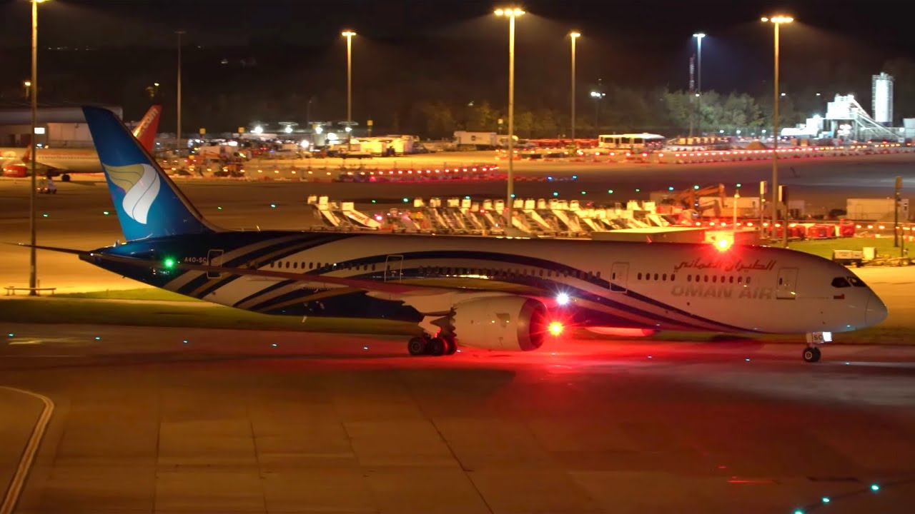 Nightspotting at Manchester Airport- BUSY Ground Movements  & Operations- 777,787,767