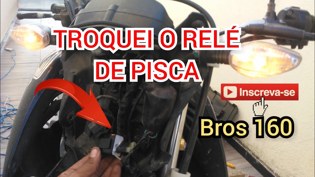 Como trocar relé de pisca da Bros 160