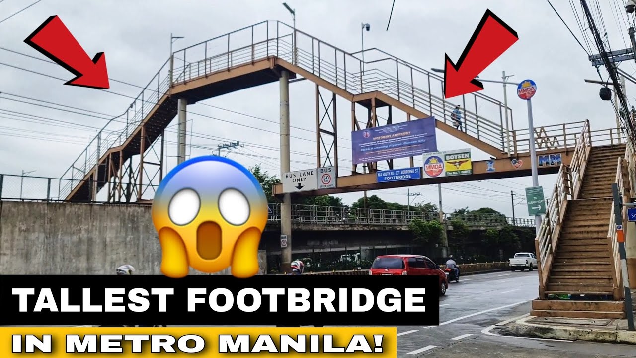 Tallest Pedestrian Footbridge in Metro Manila! (This is Insane!) | Walk Tour 🇵🇭 | City Explorer Plus