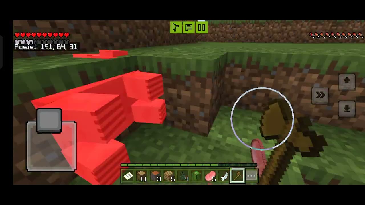 Cara main survival di Minecraft