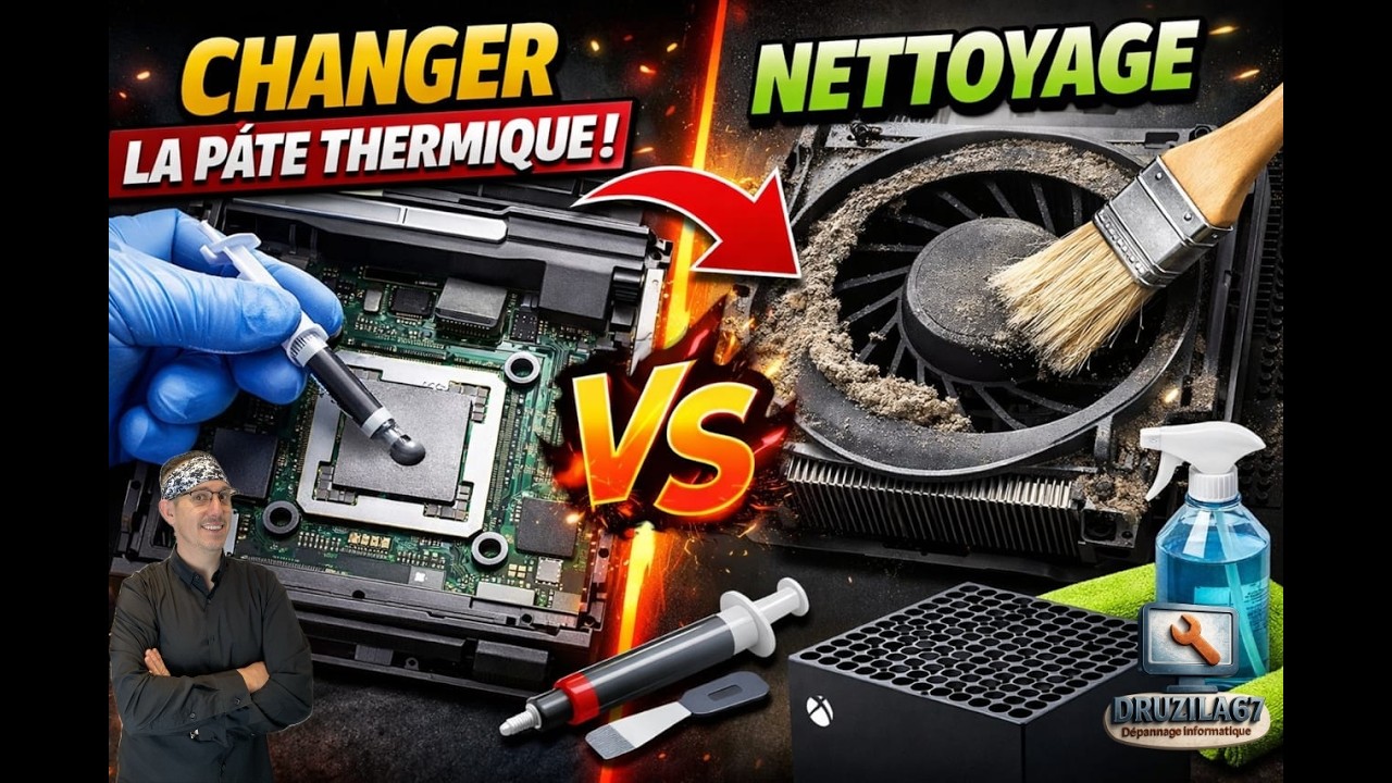 Nettoyage d'une Xbox avec Pate Thermique