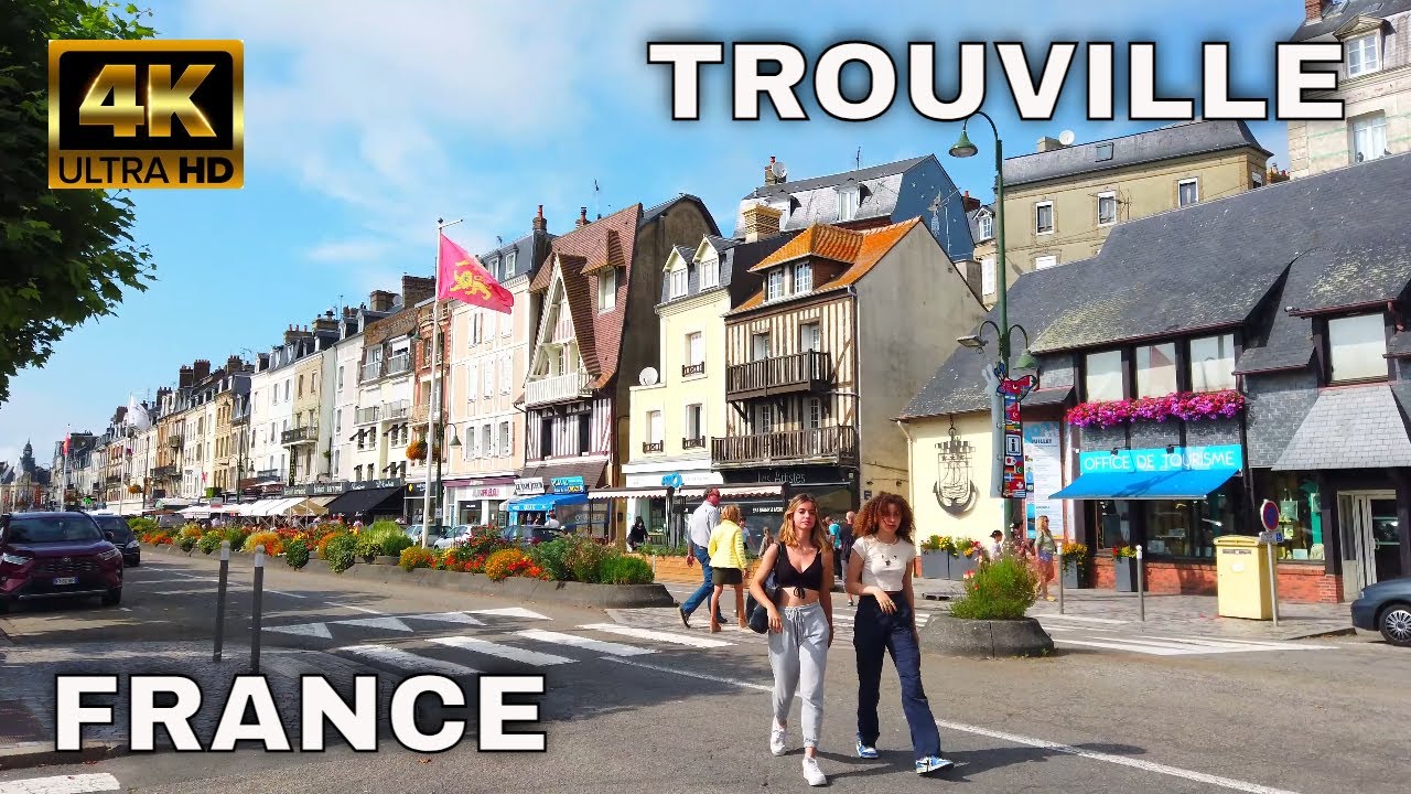 【4K】🇫🇷Trouville, France - Walking Tour  2021